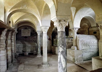 Uitzicht op de Crypte van St. Paul, ca.634 AD